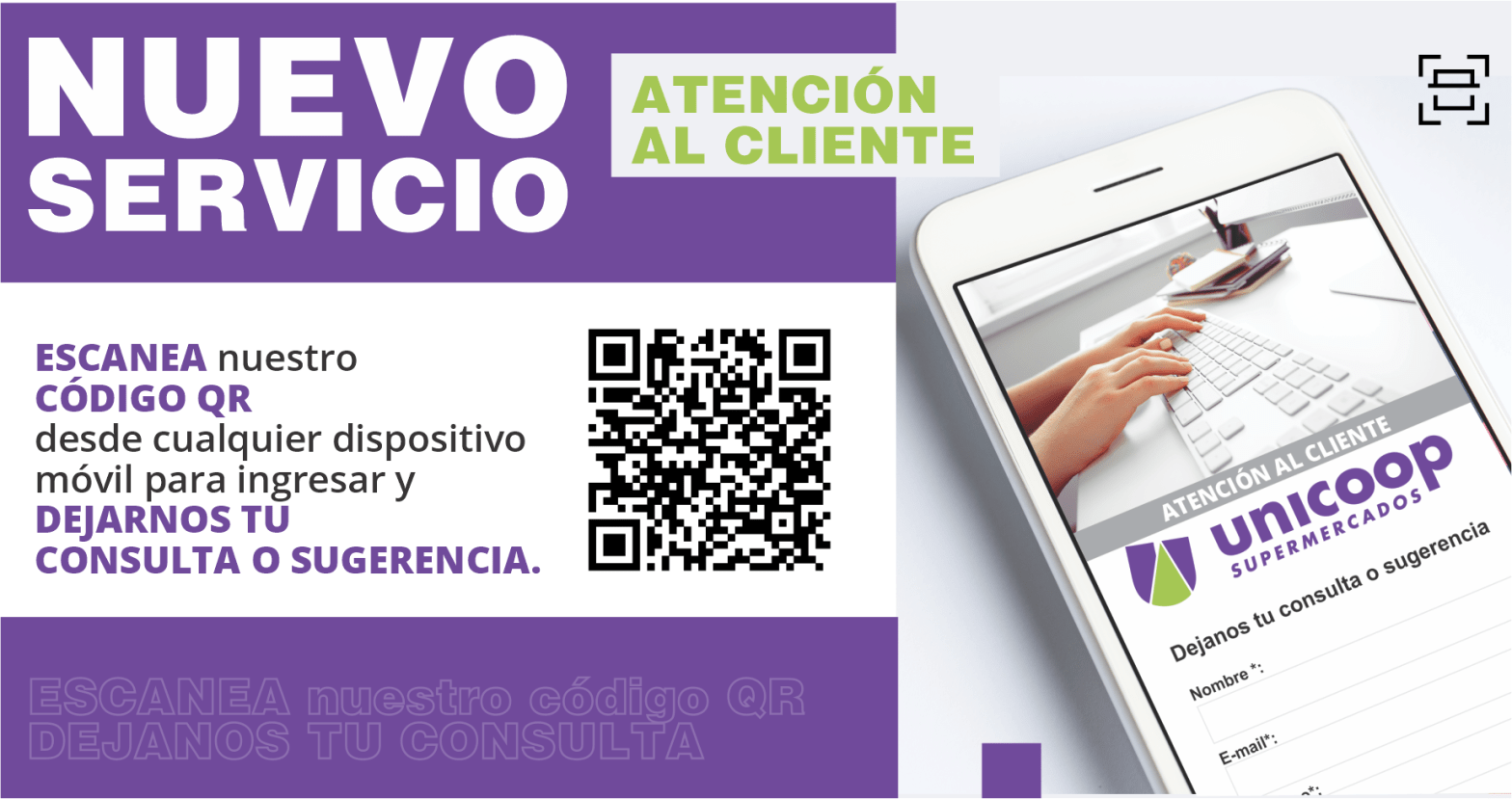 Nuevo Servicio Atención al cliente